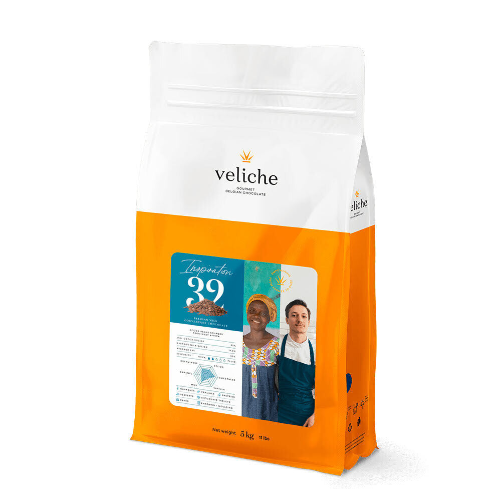 Veliche - Melkchocolade druppels Inspiration 32 high quality belgian chocolade 10 KG