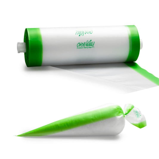 One Way - Wegwerpspuitzak masterline transparant/groen voor dispenser (100 stuks)