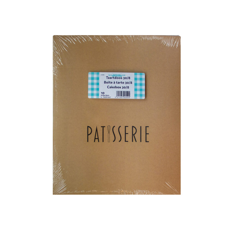 Boîte à gâteau / Boîte à pâtisserie 'Pâtisserie' (10 pièces)