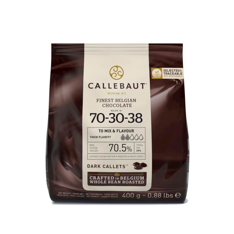 Callebaut - 70-30-38 Dunkle Schokolade Callets